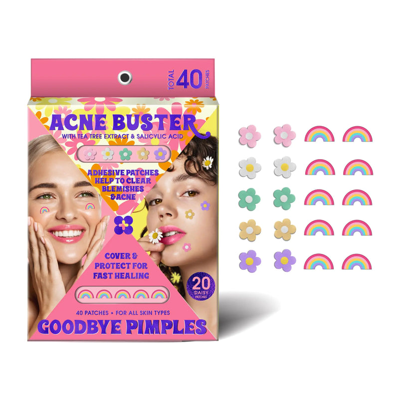 My Beauty Spot Pimple Patches Dual Pack Cute Acne Patches for Face 40 Pcs with Tea Tree Extra & Salicylic Acid Butterfly and Rainbow Colorful Fun Designs – Pimple Patches for Face Acne Spot Treatment