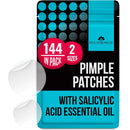Pimple Patches for Face - Acne patches. Absorbing Cover Invisible Blemish Spot Hydrocolloid Facial Stickers Two Sizes Blends in with skin (144) (Small)