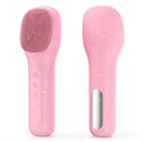 Facial Cleansing Brush Portable Waterproof Rechargeable Face Wash Brush Electric Deep Cleaning for Men & Women (Pink)