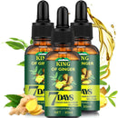 Biotin Hair Growth Serum for Hair Loss Regrowth with Ginger Essential Oil for Stronger Thicker Longer Hair - 1.0 Fl Oz / 30ML (3 PCS)