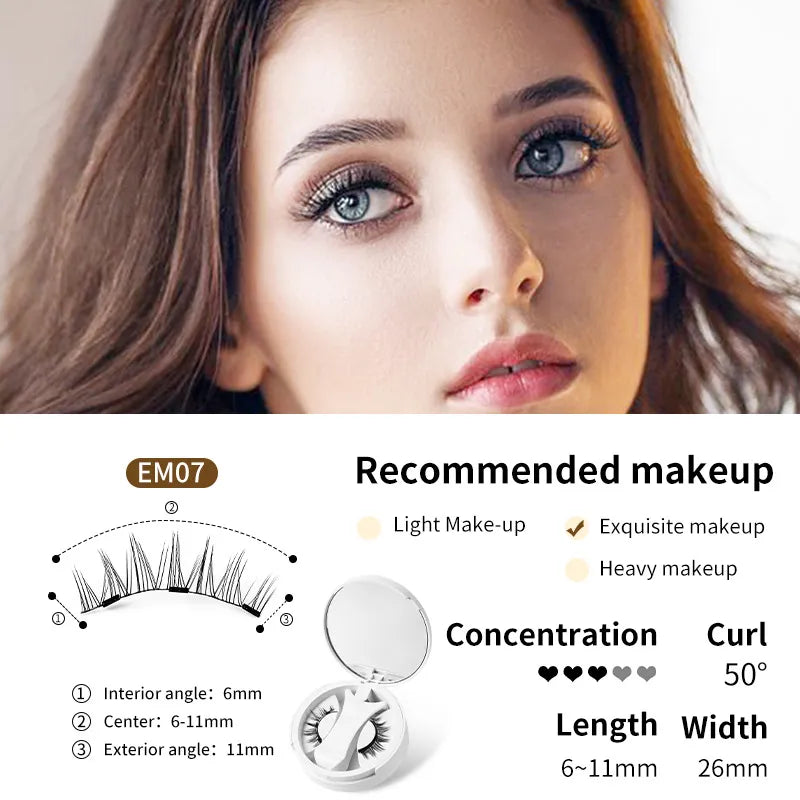 Magnetic False Eyelashes With Applicator