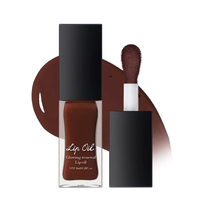 TEEROVA Lip Glow Oil Hydrating Lip Oil Gloss No-sticky Moisturizing & Nourishing Lip Plumper Gloss (