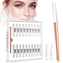 Dermaplaning Tool for Face - Dermaplane Razor for Women Face with 20 Replaceable Blades - Professional Womens Face Razor Peach Fuzz - Facial Hair Removal for Women & Eyebrow Hair Removal