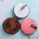Wholesale Round Striped Makeup Remover Cleansing Puff