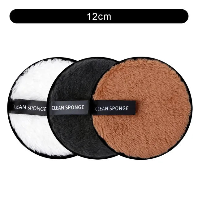 Set of 3 Reusable Makeup Remover Pads and Towels