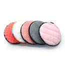 Wholesale Round Striped Makeup Remover Cleansing Puff