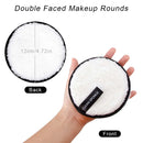 Set of 3 Reusable Makeup Remover Pads and Towels
