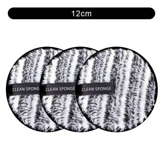 Set of 3 Reusable Makeup Remover Pads and Towels