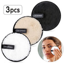 Set of 3 Reusable Makeup Remover Pads and Towels