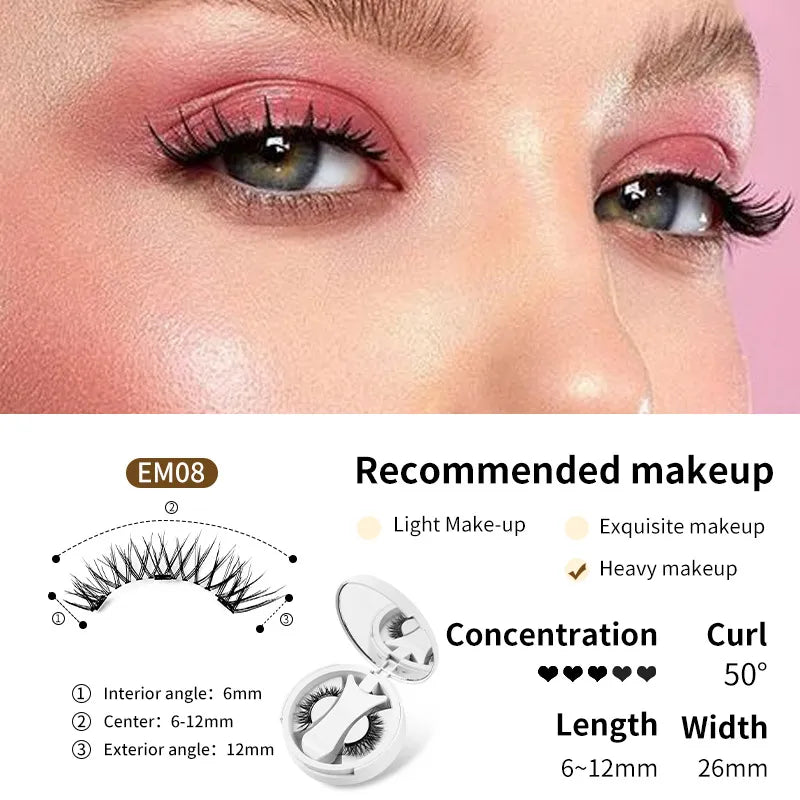 Magnetic False Eyelashes With Applicator