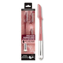 JAPONESQUE Dermaplaner and Cooling Eye Roller - Dual Ended Dermaplaning Facial Razor with Soothing Roller Ball Massager- Tool for Exfoliation Hair Removal Face Massage